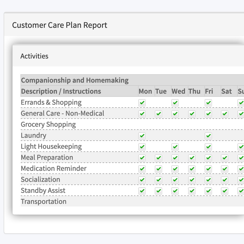 View Loved One’s Schedule